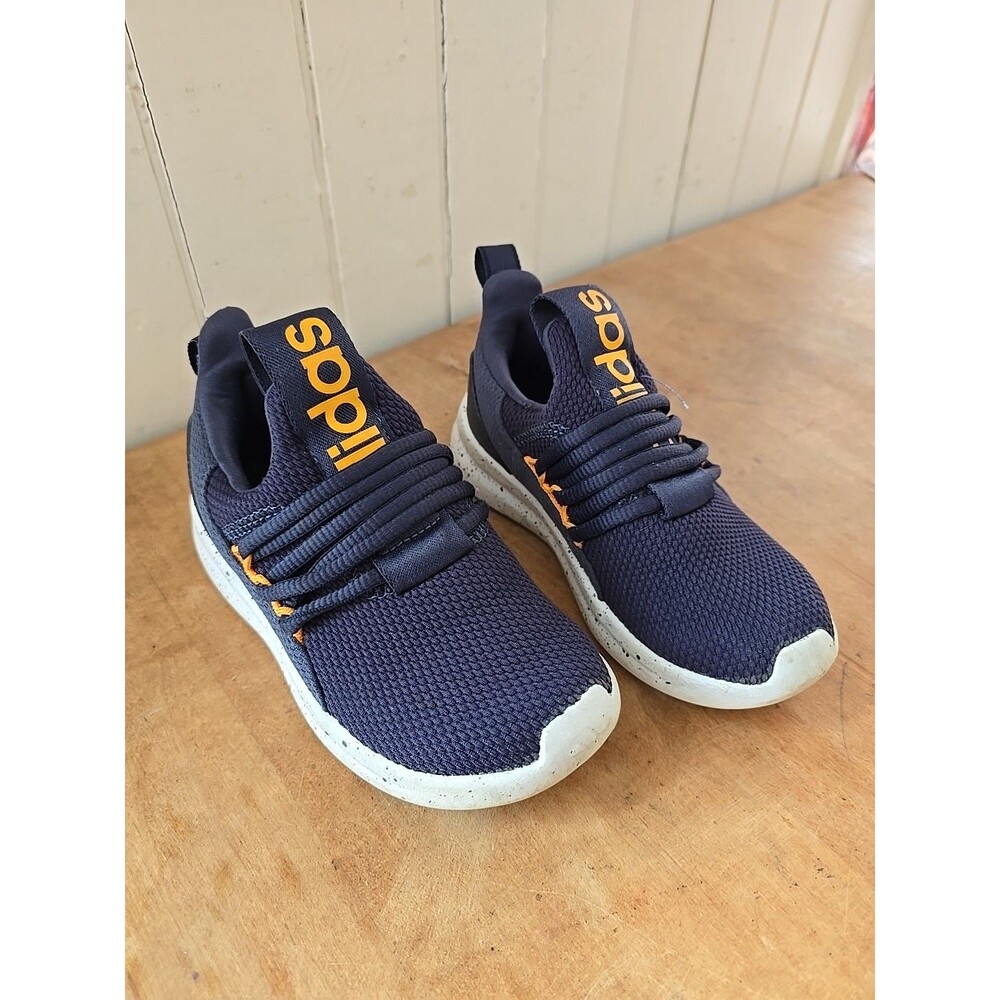 Adidas Kids' Lite Racer Adapt 7.0 Slip On Shoe Size 11K Sneakers Blue And Orange